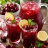 fresh homemade cherry juice